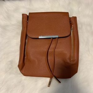 Cognac backpack purse